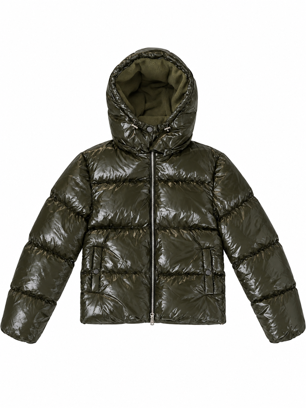 Premium Puffer Jacket - olive green