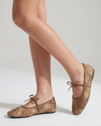 Ballerina flats – brown