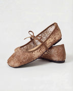 Ballerina flats – brown