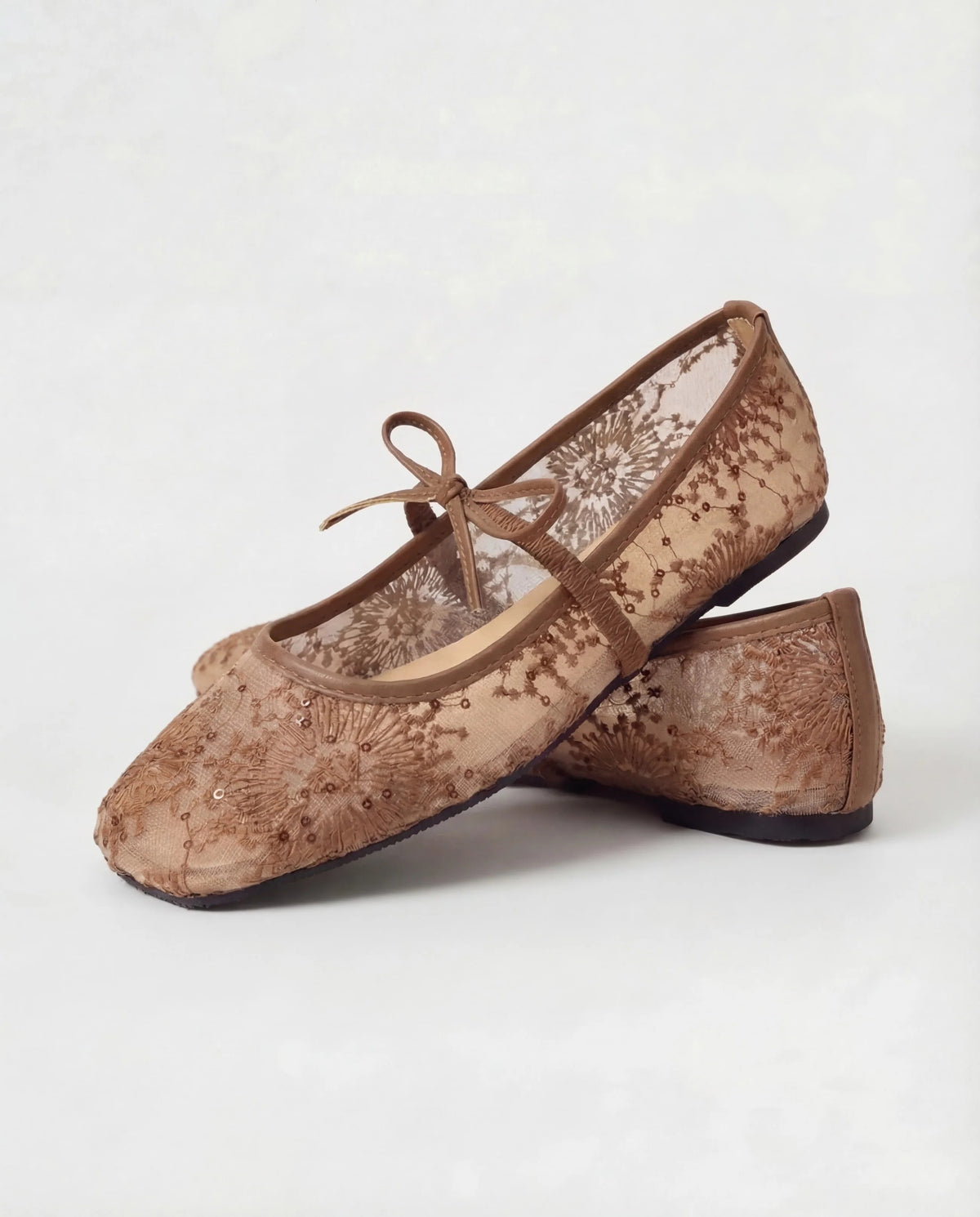 Ballerina flats – brown