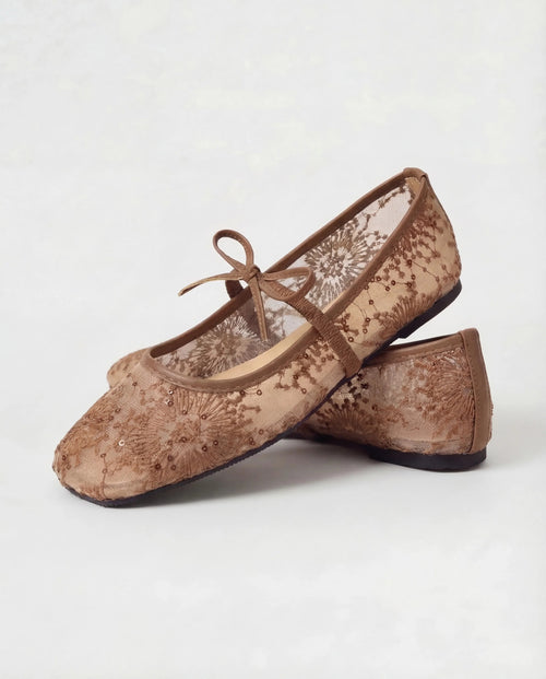 Ballerina flats – brown