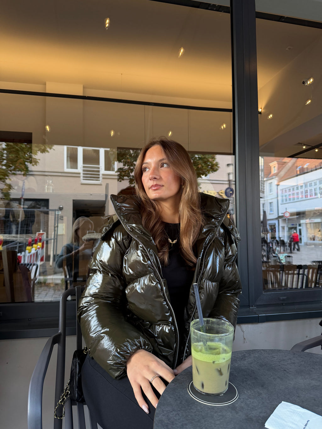 Premium Puffer Jacket - olive green